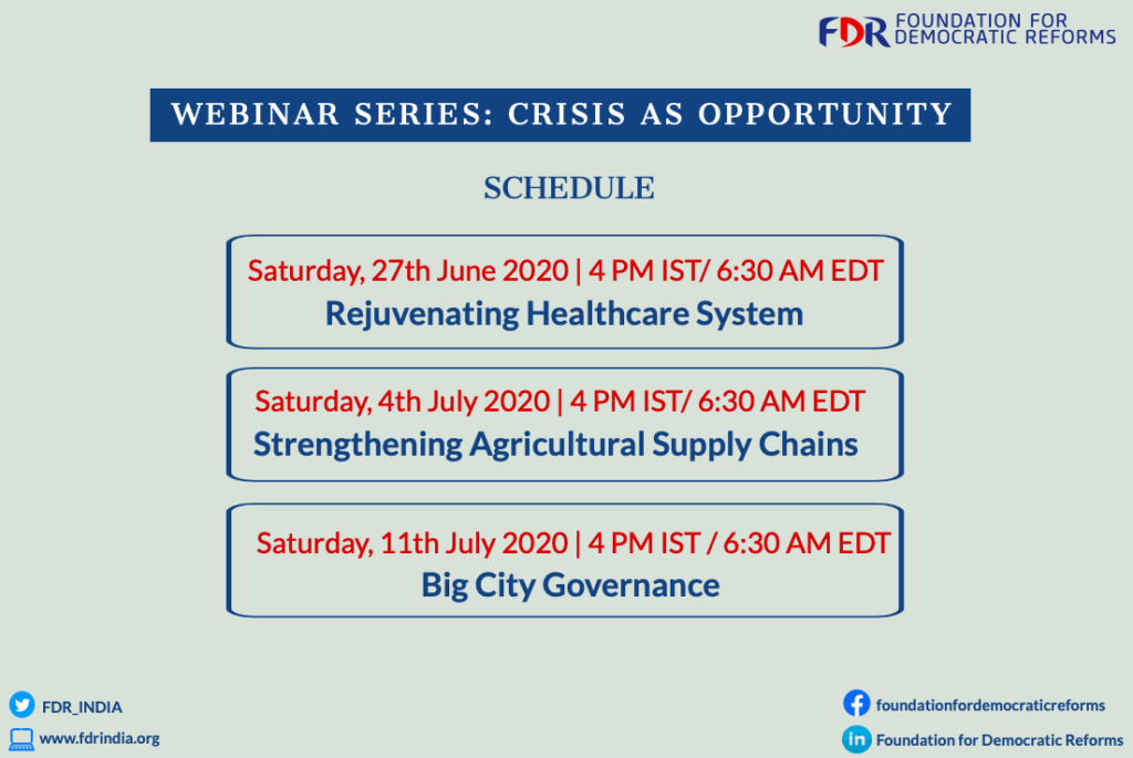 Crisis As Opportunity – Webinar Series – Foundation for Democratic Reforms